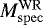$M_{\mathrm{spec}}^{\mathrm{WR}}$