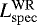 $L_{\mathrm{spec}}^{\mathrm{WR}}$
