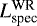 $L^{\textrm{WR}}_{\textrm{spec}}$