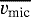 $\overline{v_{\textrm{mic}}}$