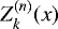 $Z^{(n)}_k(x)$