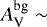 $A_{\textrm{V}}^{\textrm{bg}} \sim$