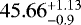 $45.66^{&#x002B;1.13}_{-0.9}$