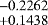$^{-0.2262}_{&#x002B;0.1438}$