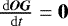 $\frac{\, \mathrm{d} \bm{OG}}{\, \mathrm{d} t} = \bm{0}$