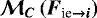 $\bm{\mathcal{M}_C \left( \bm{F}_{\text{ie} \rightarrow i} \right) }$