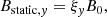 $$ \begin{aligned} B_{\mathrm{static},y}&= \xi _y B_0, \end{aligned} $$