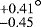 $\stackrel{&#x002B;0.41}{_{-0.45}}^{\circ}$