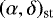 $(\alpha,\delta)_{\textrm{st}}$