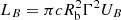 $ L_{B}=\pi c R_{\rm b}^2 \Gamma^2 U_{B} $