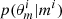 $ p(\theta_m^i|m^i) $