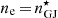 $ n_{\rm e}\,{=}\,n^\star_{\rm GJ} $