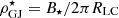 $ \rho_{\rm GJ}^\star = B_\star / 2\pi R_{\rm LC} $