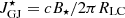 $ J_{\rm GJ}^\star = c B_\star / 2\pi R_{\rm LC} $