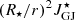 $ (R_\star/r)^2 J_{\rm GJ}^\star $