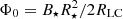 $ \Phi_0 = B_\star R_\star^2 / 2 R_{\rm LC} $