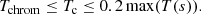$$ \begin{aligned} T_{\mathrm{chrom} } \le T_{\rm c} \le 0.2 \,\mathrm{max} (T(s)). \end{aligned} $$