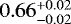 $0.66^{&#x002B;0.02}_{-0.02}$