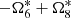 $ -{\Omega}_6^*+{\Omega}_8^* $