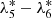 $ {\lambda}^*_5-{\lambda}^*_6 $