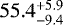 $55.4^{&#x002B;5.9}_{-9.4}$