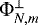 $\Phi^{\perp}_{N,m}$
