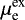 $\mu^{\text{ex}}_{\text{e}}$