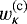 $w^{(\text{c})}_{\kappa}$
