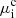 $ \mu_{\mathrm{i}}^{\mathrm{c}} $