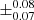 $ \pm^{0.08}_{0.07} $