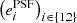 $ \left(e_i^\mathrm{PSF}\right)_{i\in\{1,2\}} $