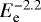 $E_{\textrm{e}}^{-2.2}$