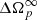 $ \Delta\Omega_p^\infty $