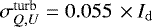 $\sigma^{\textrm{turb}}_{Q,U} = 0.055 \, \times I_{\rm{d}}$