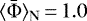 $\langle \bar{\Phi} \rangle_{\rm{N}}\,{=}\,1.0\,$