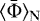 $\langle\bar{\Phi}\rangle_{\rm{N}}$