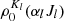 $ \rho^{K_l}_0 (\alpha_l J_l) $