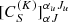 $ [C_S^{(K)}]_{\alpha J}^{\alpha_u J_u} $