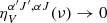 $ \eta_V^{\alpha^\prime J^\prime , \alpha J} (\nu) \to 0 $