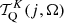 $ \mathcal{T}^K_{\rm Q}(j,\Omega) $