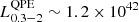 $ L^{\mathrm{QPE}}_{0.3-2}\sim 1.2\times 10^{42} $
