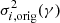 $ \sigma _{i,\mathrm{orig}}^2 (\gamma) $