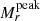 $ M_{r}^{\mathrm{peak}} $