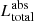 $ L_\text{total}^\text{abs} $