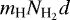 $m_{\textrm{H}}{N}_{\textrm{H}_{2}}d$