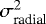 $\sigma_{\textrm{radial}}^{2}$