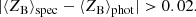 $$ \begin{aligned} {|\langle Z_{\rm B} \rangle _{\rm spec} - \langle Z_{\rm B}\rangle _{\rm phot}|} > 0.02. \end{aligned} $$