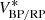 $ V^\ast_{\rm BP/RP} $