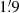 $ 1{{\overset{\prime}{.}}}9 $
