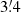 $ 3{{\overset{\prime}{.}}}4 $